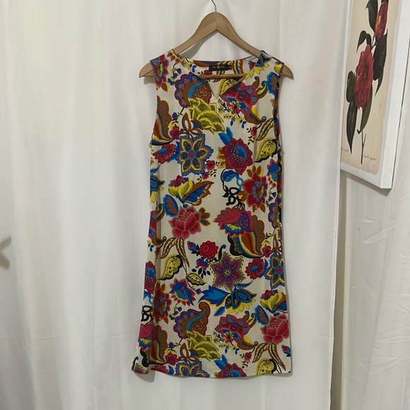 Smashed Lemon Colourful Sleeveless MIDI Dress a227 - Picture 1 of 5